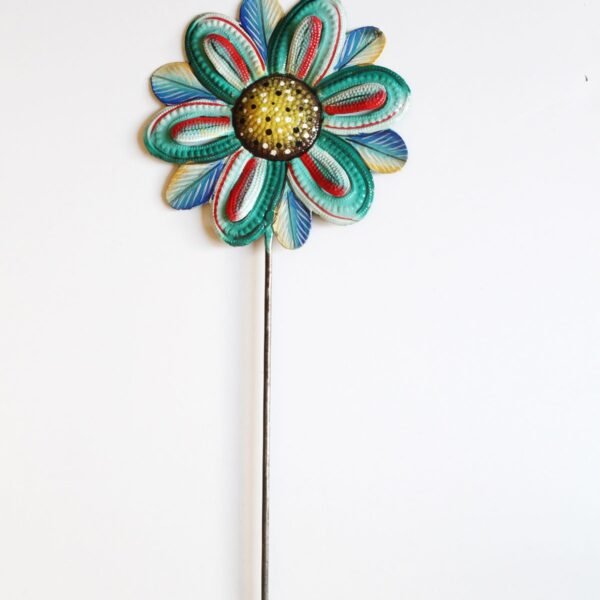 Painted Flower Garden Stake