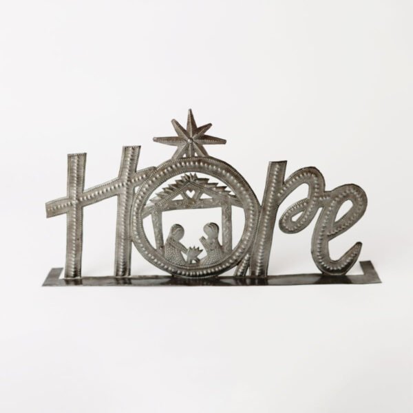 Hope Standing Metal Art