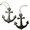 Anchor Metal Ornament Set