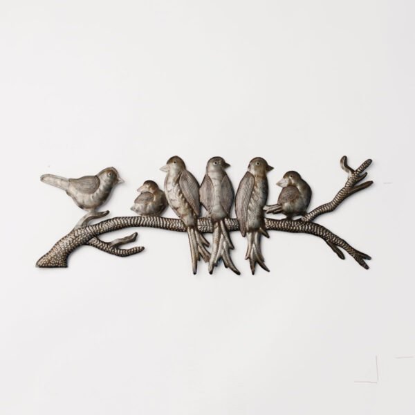 Birds on a Branch Metal Art